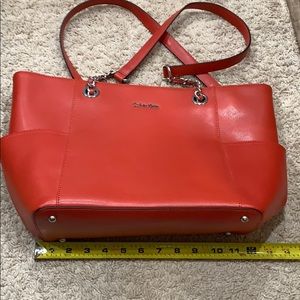 Brand new Calvin Klein red shoulder bag.